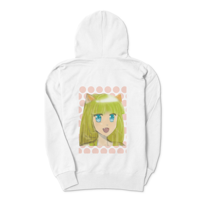 ジップパーカー - S - 背面