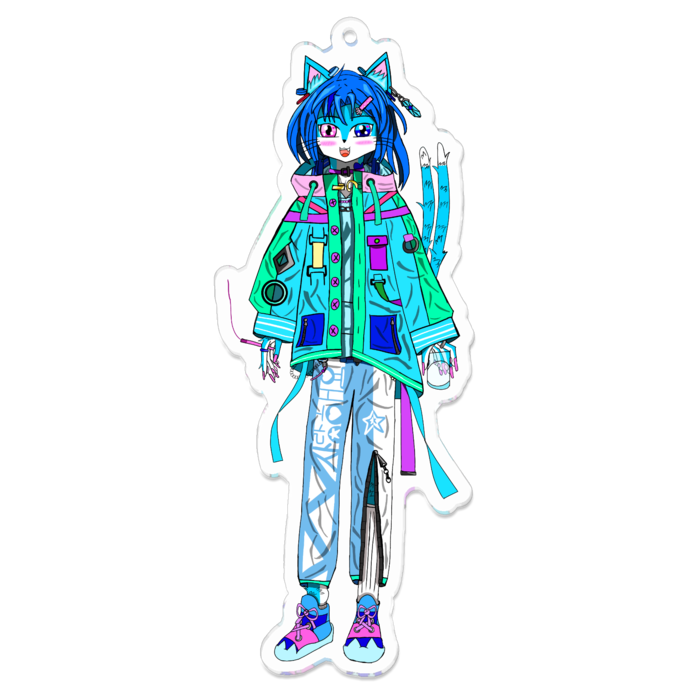 アクリルキーホルダー - 100 x 100 (mm)