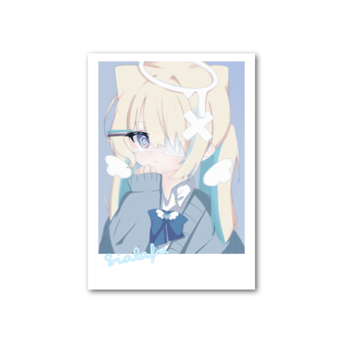 らふちゃんチェキ風カード。