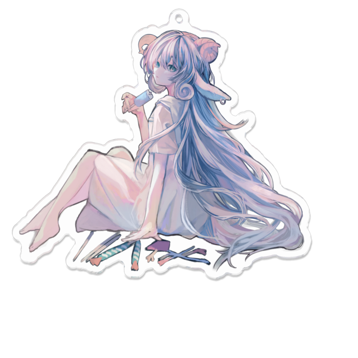 アクリルキーホルダー（コーティング） - 100 x 100 (mm)