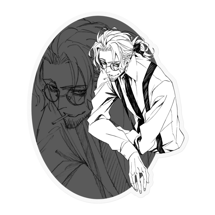 ステッカー - 100 x 100 (mm)クリア