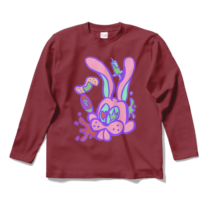 ロングスリーブTシャツ - S - バーガンディ