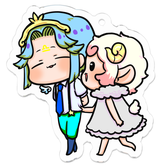 アクリルキーホルダー - 50 x 50 (mm)