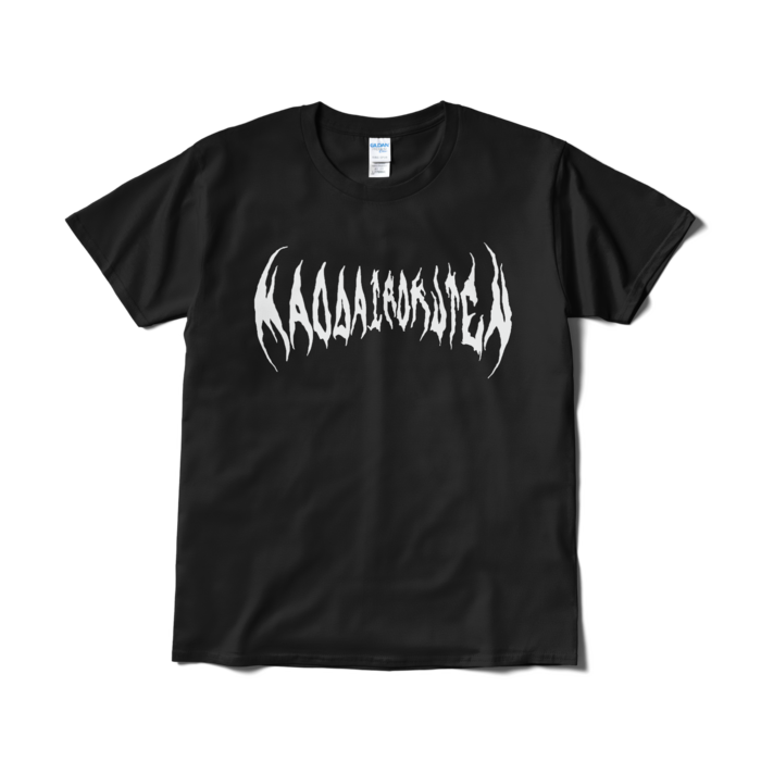 Tシャツ（短納期） - L - 黒地×白ロゴ