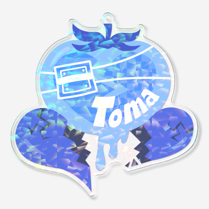 ホログラムアクリルキーホルダー - 100 × 100mm