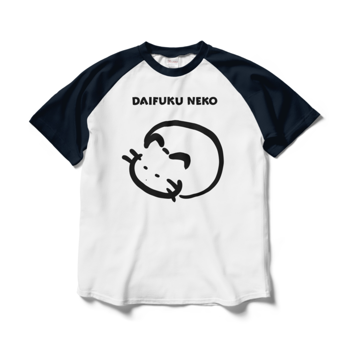 ラグランTシャツ - L - ホワイト×ネイビー