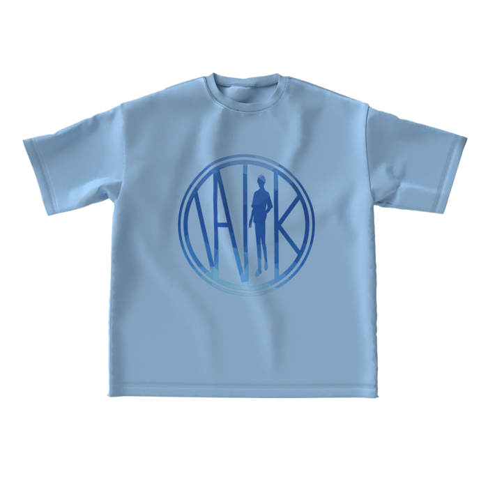 ビッグシルエットTシャツ - アシッドブルー - L