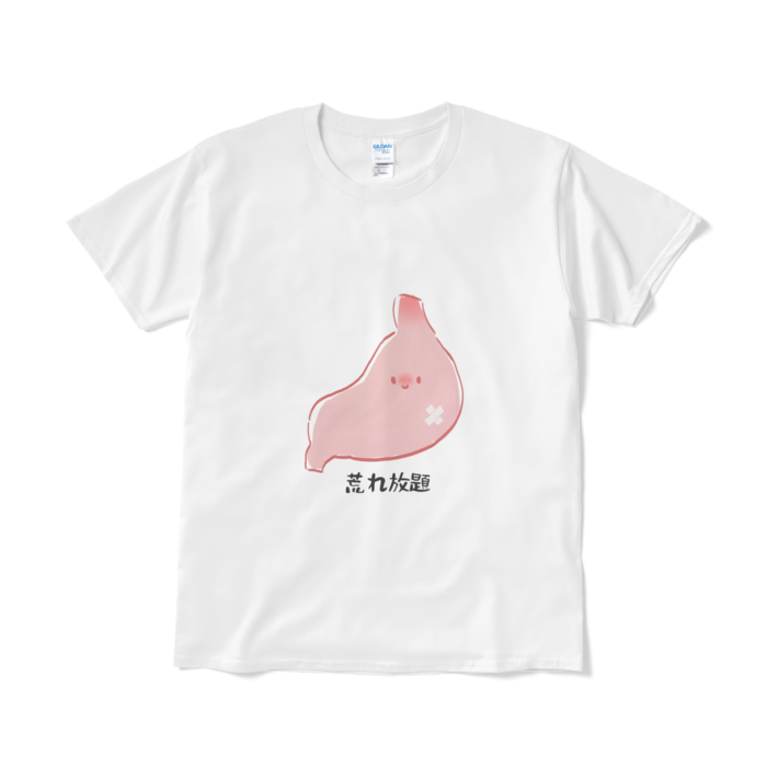 ￤胃￤荒れ放題Tシャツ￤L - ホワイト￤
