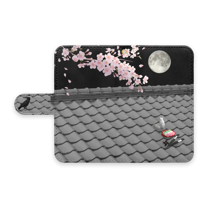 手帳型Androidケース - S - ストラップ穴 あり