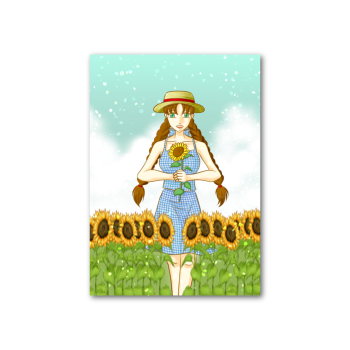 フォト風カード - 縦 - 片面