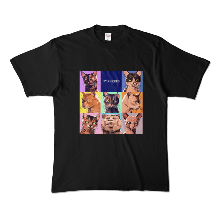 カラーTシャツ - XL - ブラック (濃色)