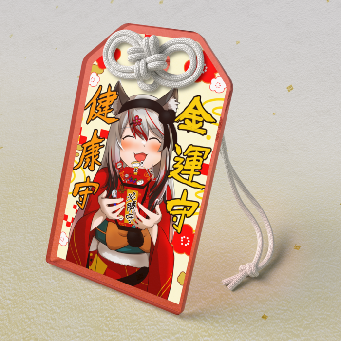 アクリルお守り - 50 × 80mm