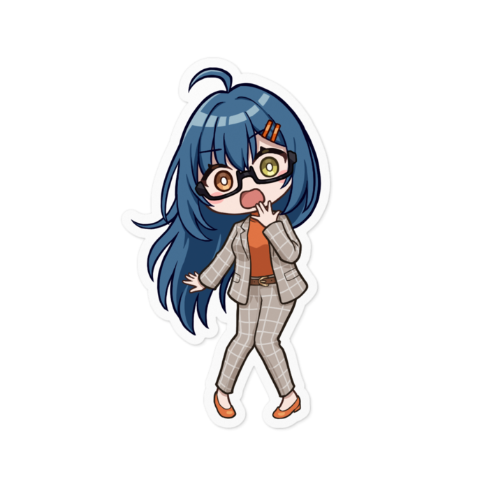 ｷﾞｬｯ(ホワイトver) 100 x 100 mm ※1周年デザインと同一です