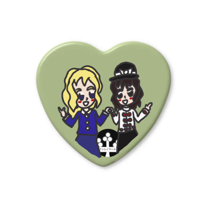 蓮子&マエリベリー_ハート缶バッジ