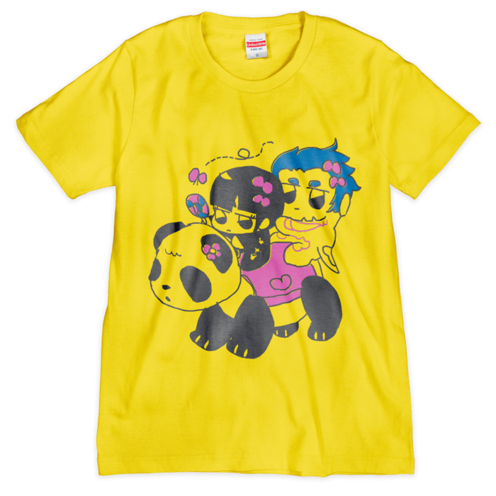 Tシャツ（シルクスクリーン印刷） - S - 黄