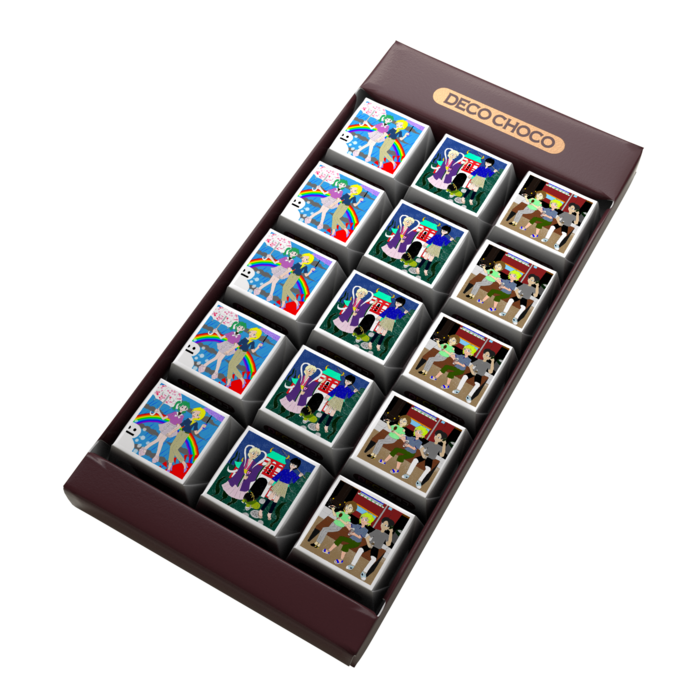 DECOチョコ - 列ごとにデザイン