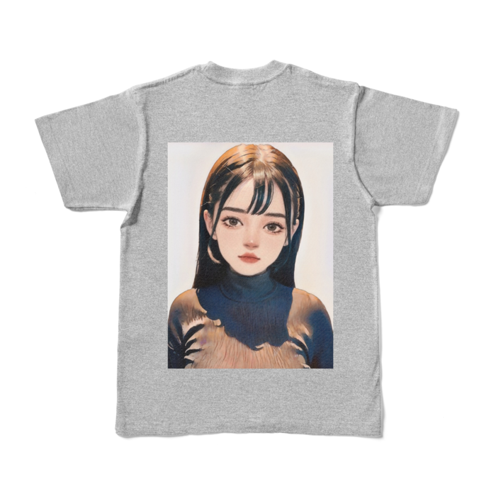 カラーTシャツ - S - 杢グレー (濃色)