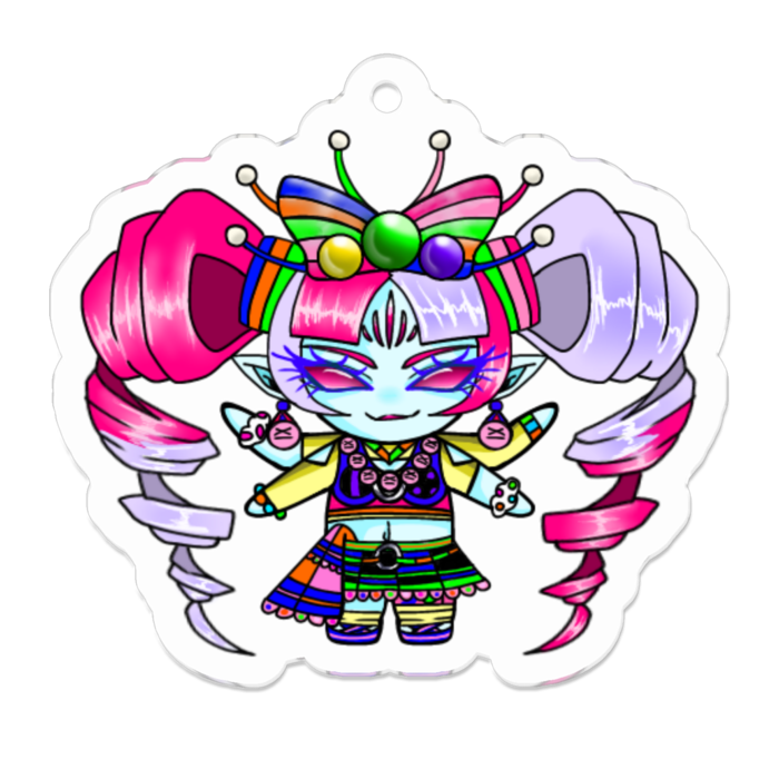 アクリルキーホルダー(コーティング) - 50 x 50 (mm)