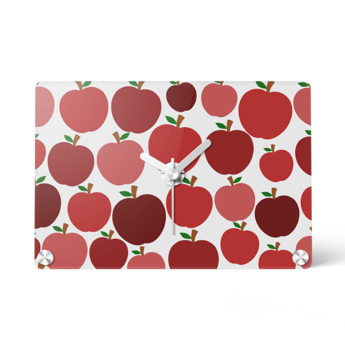 ぎっしり赤リンゴ アクリル時計 つきしょっぷ Booth