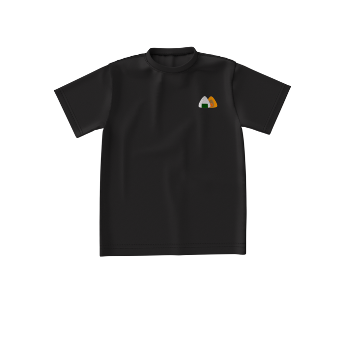 おにぎりビッグシルエット黒Tシャツ S