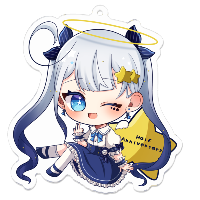 アクリルキーホルダー（コーティング） - 70 x 70 (mm)