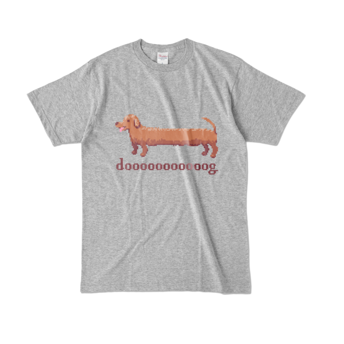 カラーTシャツ - L - 杢グレー (濃色)