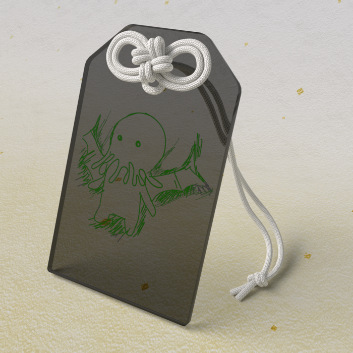 アクリルお守り - 50 × 80mm