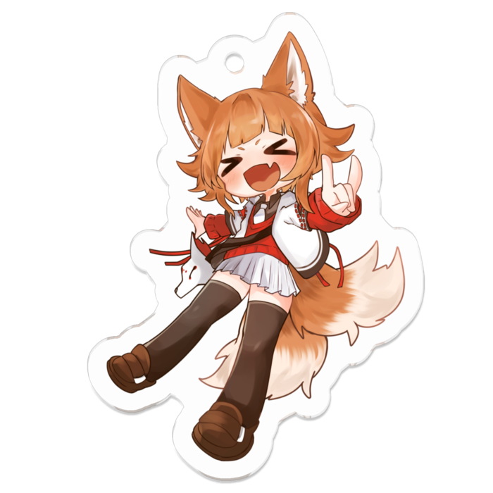 アクリルキーホルダー（コーティング） - 50 x 50 (mm)