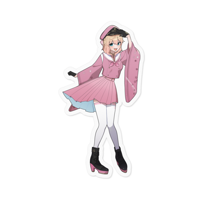 新衣装ステッカー - 100 x 100 (mm)