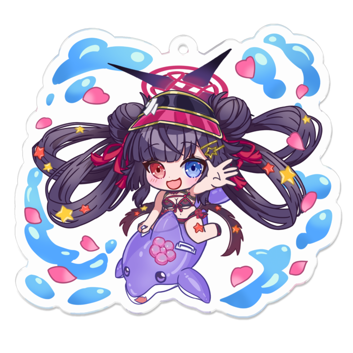 アクリルキーホルダー（コーティング） - 70 x 70 (mm)