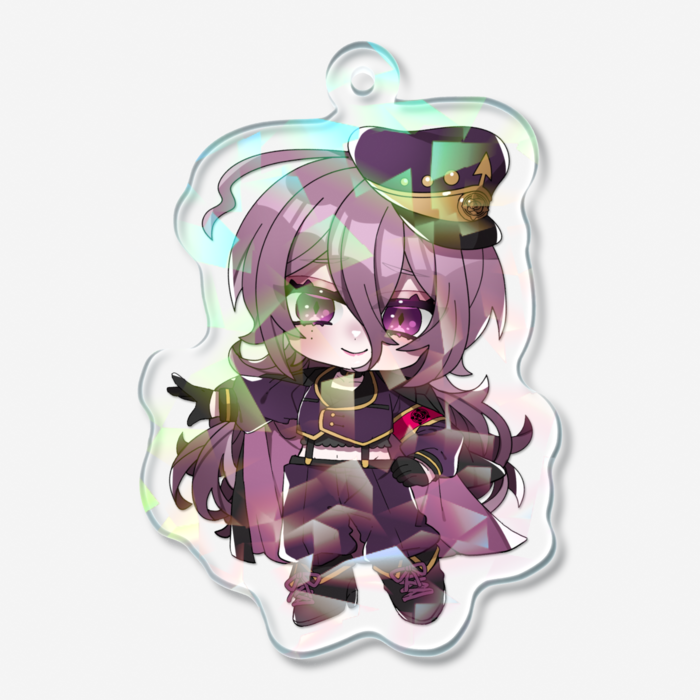 ホログラムアクリルキーホルダー - 50 × 50mm