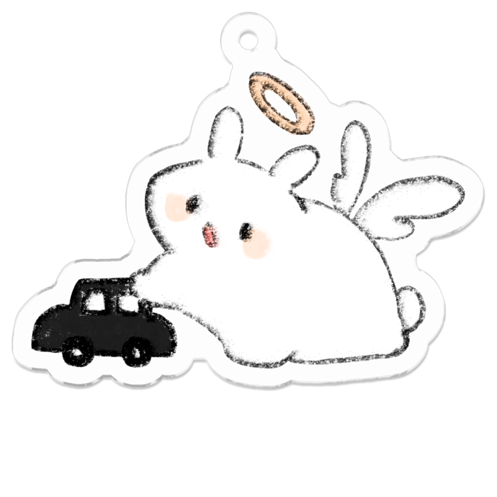 アクリルキーホルダー - 50 x 50 (mm)