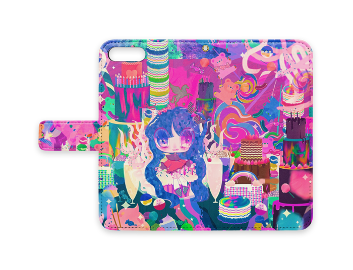 手帳型iPhoneケース - iPhone 8 Plus / 7 Plus - ストラップ穴 あり