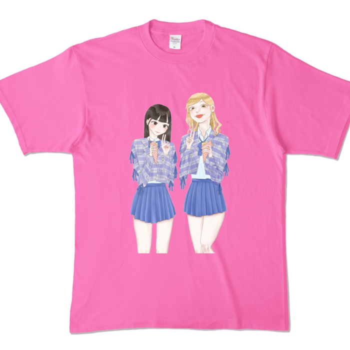 カラーTシャツ - XL - ピンク (濃色)