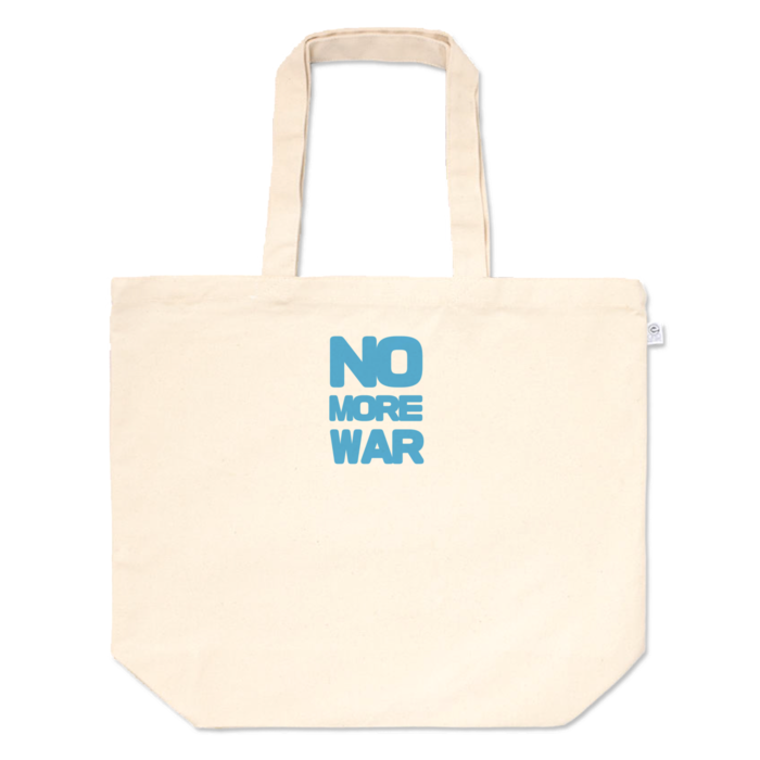 NO MORE WAR(青)トートバッグ 