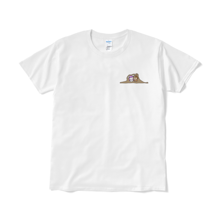 ワンポイント(左胸)Tシャツ(短納期) - L - ホワイト
