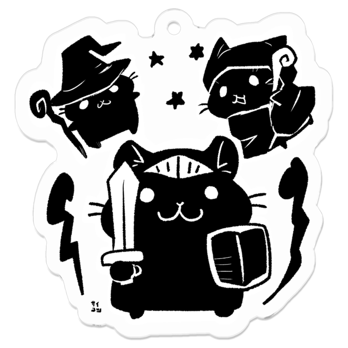 アクリルキーホルダー(コーティング) - 50 x 50 (mm)