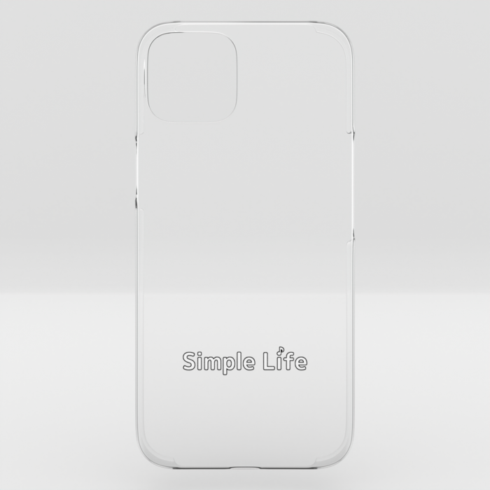 クリアiPhoneケースB　Simple Life♪　iPhone 14Plus