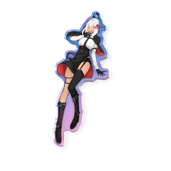 オーロラアクリルキーホルダー - 100 × 100mm