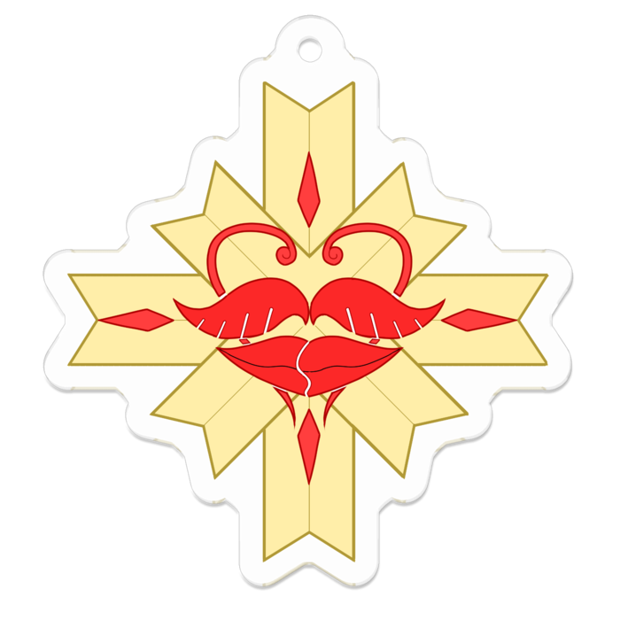 アクリルキーホルダー - 50 x 50 (mm)