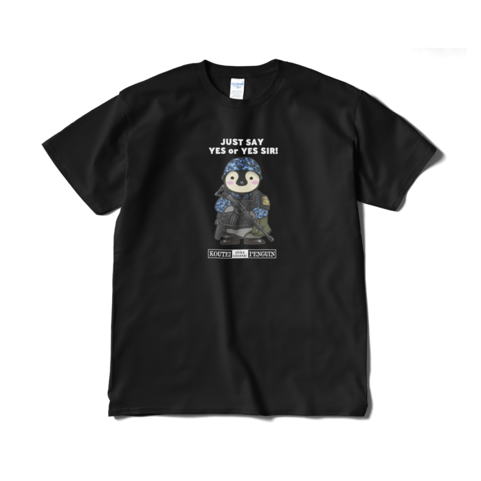 肯定しかさせないペンギンTシャツ - XL - ブラック