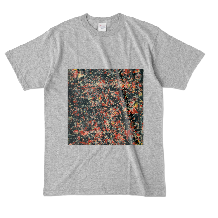 カラーTシャツ - L - 杢グレー (濃色)