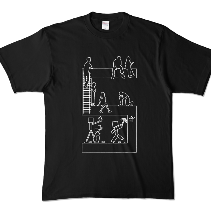 カラーTシャツ - XL - ブラック (濃色)