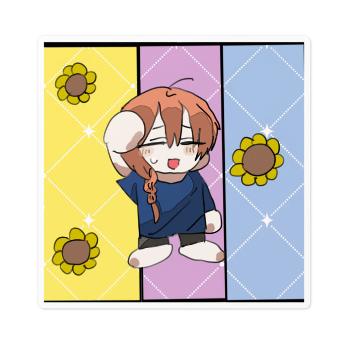 ステッカー - 100 x 100 (mm) - ホワイト