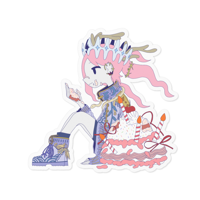 ステッカー - 100 x 100 (mm)