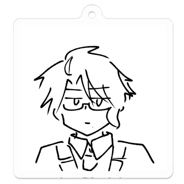 アクリルキーホルダー - 50 x 50 (mm)