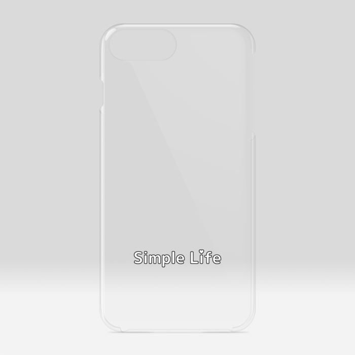 クリアiPhoneケースB　Simple Life❤　iPhone 6Plus / 7Plus / 8Plus