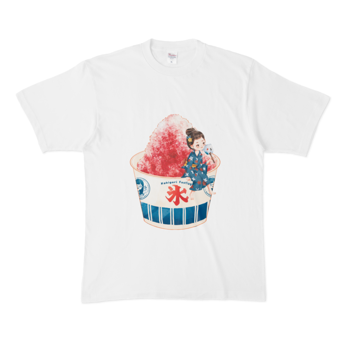 Tシャツ（かき氷） - XL - 白