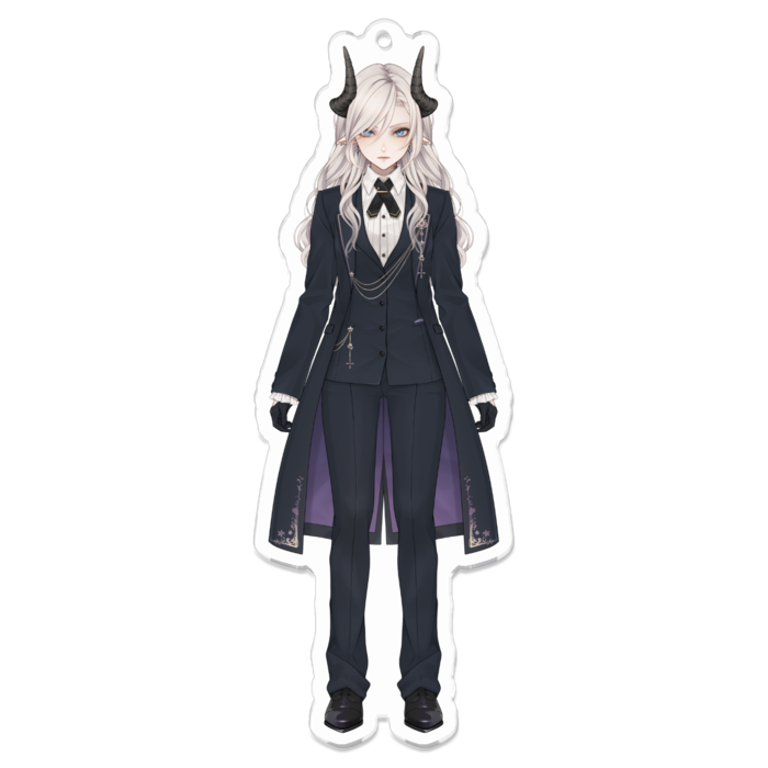 しろやにアクリルキーホルダー - 100 x 100 (mm)(1)