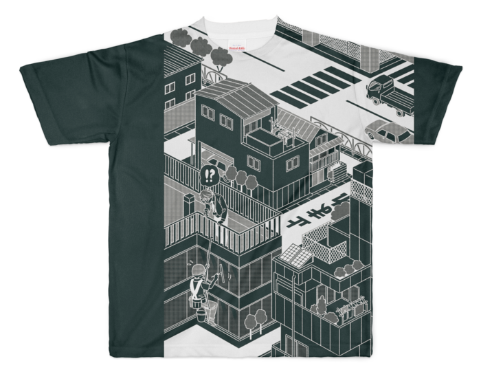 フルグラフィックTシャツ - XL - 両面印刷